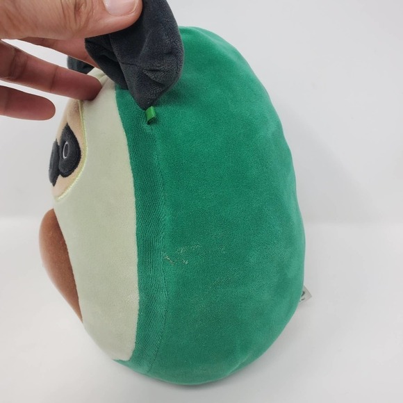 Kellytoy Squishmallow 8 inch Prince The Pug Dressed As An Avocado Plush Toy - Picture 5 of 9